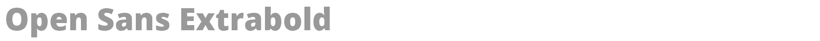 Open Sans Extrabold font preview